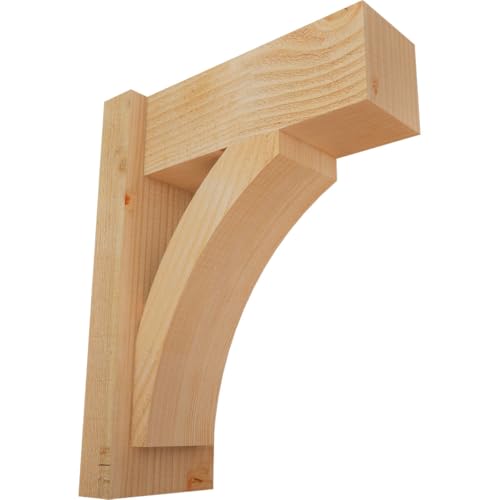 6"W x 14"D x 18"H Thorton Block Rough Sawn Outlooker, Douglas Fir