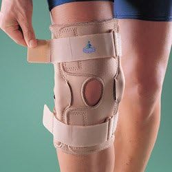 OPPO Medical 1032 Post Surgery Knee Brace for ACL, PCL, MCL, Meniscus Recovery and Relief from Knee Pain, Open Patella Stabilizer and Compression, Small - Extra Large
