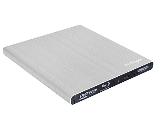 Archgon Style UHD 4K-Ultra HD BD Reproductor Player Externo, grabadora de BLU-Ray BDXL para PC USB 3.0, M-Disc, Aluminio Plateado