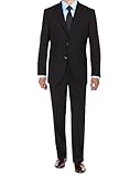Bianco B Men's Suit Two Button Ticket Pocket Jacket 2 Piece Modern Fit Suit