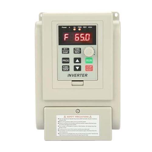 Jadeshay Single Phase Frequency Drive 2.2KW Speed Controller 220V Single Phase Input 220V Three Phase Output for Water Pump and Motor with Overheating and Overload Protection