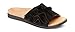 Vionic Women's Palm Roni Slide Sandal - Ladies Slip-on Sandal Concealed Orthotic Support Black 10 M US