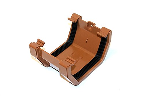 Marshall Tufflex Union Bracket/Joiner for 114mm Squareline Gutter System RWSU1 White, Black, Brown, Clay Brown (Clay)