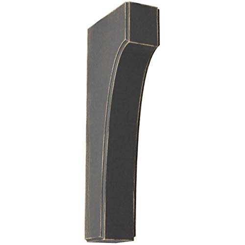 1 3/4"W x 4"D x 10"H Clarksville Wood Vintage Decor Bracket, Black