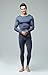 Tesla BU-MHS100-DGY_Large Blank Men's Microfiber Fleece Lined Top & Bottom Set MHS100