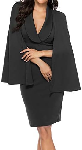 Bodycon4U Women's Elegant Long Mermaid Formal Gown Prom Evening Dresses with Cape
