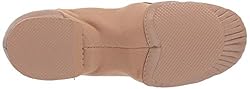 Bloch Girl's Neo-Flex Slip On Jazz Shoe, Tan, 11