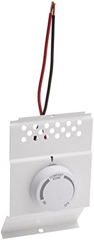 Cadet BTF1W White Single Pole Constructed In Baseboard Thermostat