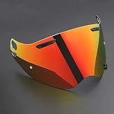 KISHACZ Motorcycle Helmet Visor for Arai Tour-CROSS3 TX3 XD4, Scratch-Resistant Protective Motorcycle Face Shield, Anti-Fog Replacement Face Shield Lens Accessories,C Golden Red