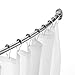 Ex-Cell Curved Shower Curtain Rod, Brushed Nickel