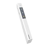 Inateck 2.4GHz Wireless Presenter Remote Powerpoint Presenter, Presentation Clicker PPT Pointer with USB Plug, White