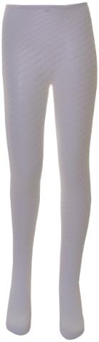 1 Pair of Girls Diamond Polymide Lace Tights, Various Colours and Sizes