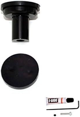 Cameleon Hardware BKK1-Black 1-Pack Cabinet Knob Kit, Black