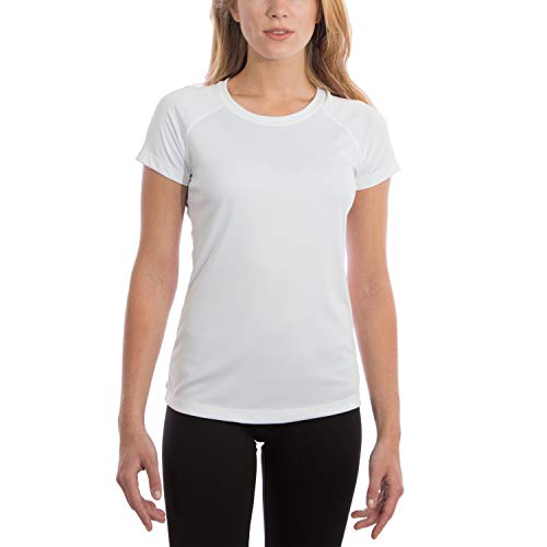 Vapor Apparel Women's UPF 50+ UV Sun Protection Performance Short Sleeve T-Shirt Small White