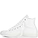 Converse Unisex Chuck Taylor All Star Leather High Top Sneaker, White Monochrome, 8.5 US Women