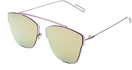 Sinkfish SG80058 Sunglasses for Womenfashion Non-Polarizer - UV400/Pink Frames/Darkkhaki Lens