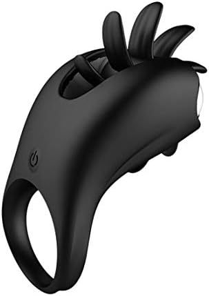 yuntuu USB Waterproof Charging Flirting Tōngue Víbratiōn Ring Band Víbratiōn Shaking Tōngue P¨ºnis Ring for Women Men