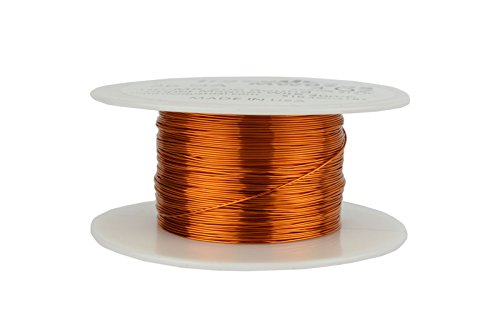 TEMCo 26 AWG Copper Magnet Wire - 4 oz 315 ft 200°C Magnetic Coil Winding