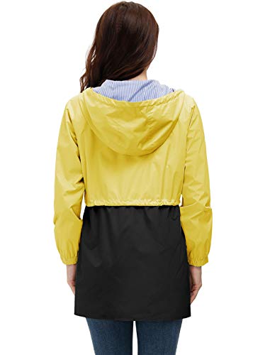 color block rain jacket