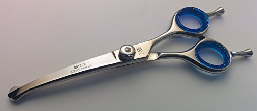 Gin Wani 5" Professional Dog Grooming Face & Paw Ball Tip Scissors Japanese Curved Shears