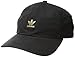 adidas Originals Men's Relaxed Metal Strapback Cap, Black/ Antique Gold, One Size