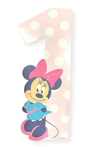 Disney Baby Milestone Month Girls Minnie Mouse Jumbo Newborn to 12 Months First Year Number Set for Taking Pictures Facebook Baby Album Scrapbook Memory Books - Thumbnail 3