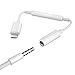 QX Bluet00th/pop-up Prompt Headphones Adapter Jack Lighting to 3.5mm Earbuds Adapter Aux Cable/Headsets Converter Accessories Support iOS Compatible with i Phone 11 pro/XS Max/XR/X/8/8 Plus/7 Plusthumb 2