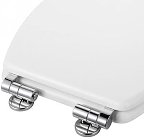 New Universal Adjustable Replacement Chrome Toilet Seat Hinge Set Pair With Fittings One Pair Chrome effect toilet seat hinges Katoot@