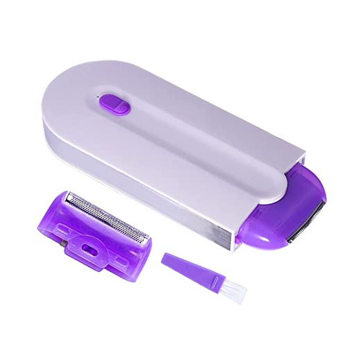 USB Rechargeable Painless Hair Removal Kit, Dual Use Women Hair Removal Tools, Touch Epilator Women, Induction Body Shaver for Bikini Legs (purple(US))