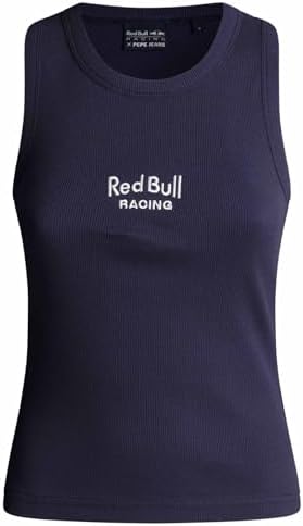 W Classic Logo Tank T-Shirt, Bleu Marine, S Femme