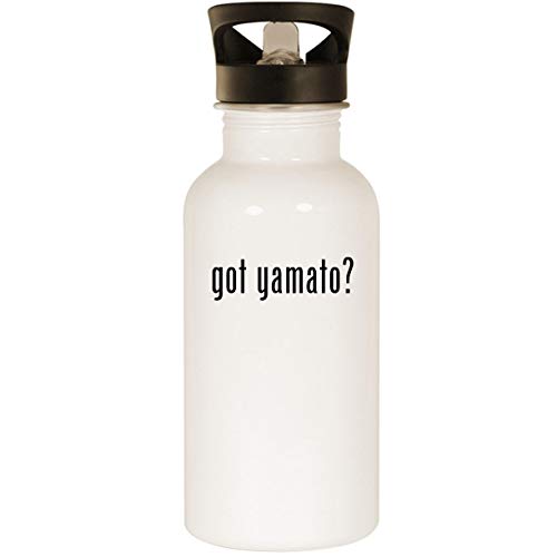 got yamato? - Stainless Steel 20oz Road Ready Water Bottle, White