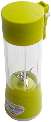 Frigidairenire Portable Electric Fruit and Vegetable Mixer Juicer Blender Personal Bottle Cup 380ml Rechargeable Can Be Used as Mobile Phone Charger.(green)