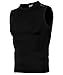 DRSKIN Undershirts Running Shirt Tank Tops Men's Cool Dry Compression Baselayer Sleeveless (STBB05, XL)