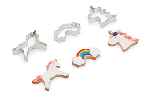 Fox Run 3697 Unicorn Stainless Steel Cookie Cutters 4",