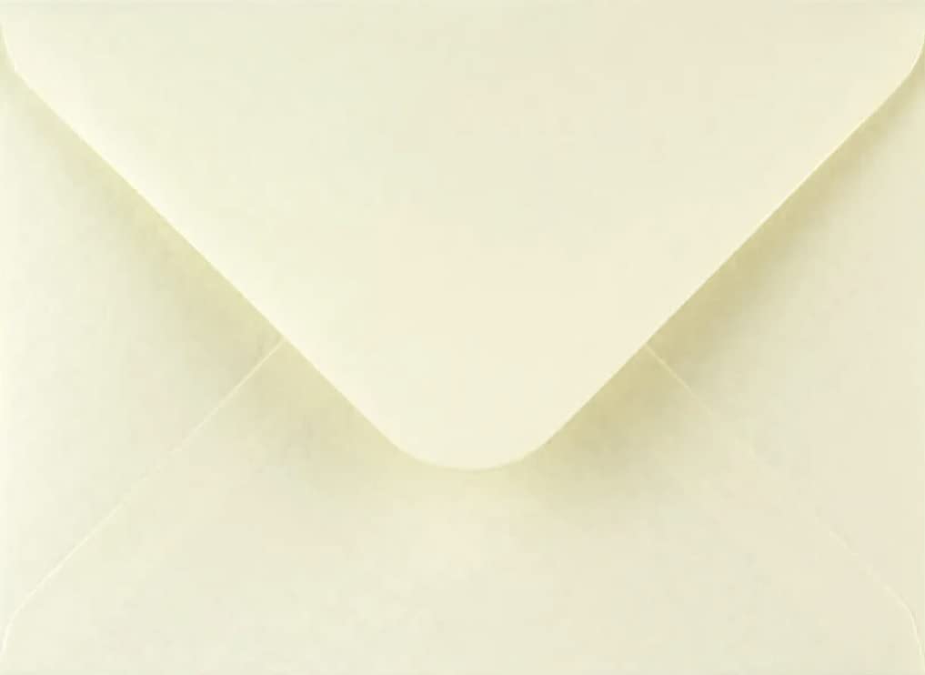 5" x 7" (133x184mm) Coloured Envelopes for Greeting Cards Wedding Invitations & Crafts Pack of 50 (Cream)