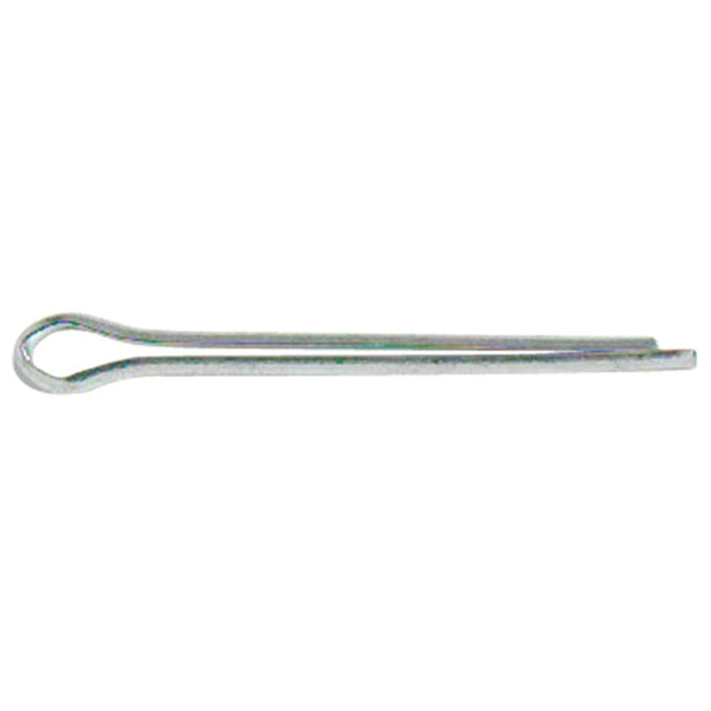 Merriway BH03497 (10 Pcs) 50 x 4 mm (2 Inch x 5/32 Inch) BZP Split Cotter Pin - Pack of 10 Pieces, Bright Zinc Plated