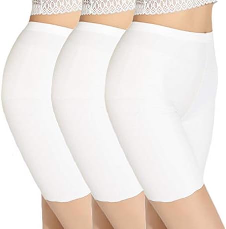 TRISTIN Womens 3 Pack Boy Shorts Anti Chafing Underwear Plus Size Long Leg Briefs Sheer & Sexy Boxers Seamless Ladies Slipshort Panties