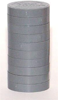 1" Magnetic Status Markers - Dark Gray 10-Pack