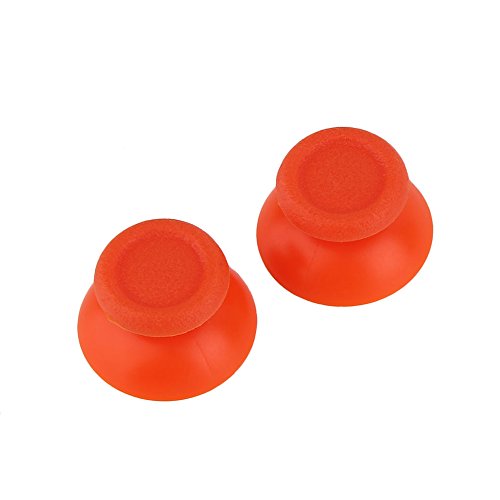 ElementDigital 15Pcs PS4 Replacement Shell Full Buttons, Thumbsticks Thumb Grip + D-pad For Sony Playstation 4 Controller (Orange)