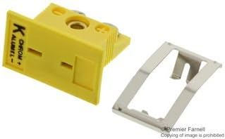 Thermocouple Connector, Panel Jack, Type K, Socket