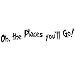 DNVEN Quotes Decals Oh The Places You'll Go Wall Stickers Removable DIY Vinyl Word Arts Murals for Children Bedrooms Family Playrooms Classrooms 35 inches x 6 inches
