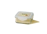 Kinetic Glasslock Series 30-Ounce Square Glass Food Storage Container With Locking Lid 01313