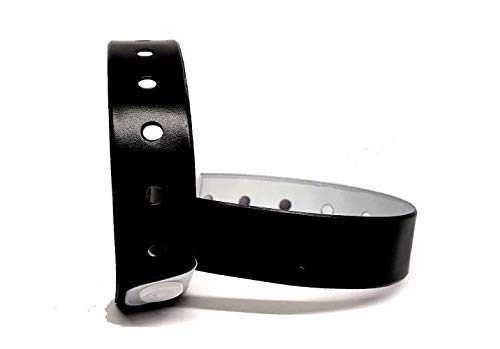 J&R Wristbands Vinyl Wristband 100-Piece Set (Black)