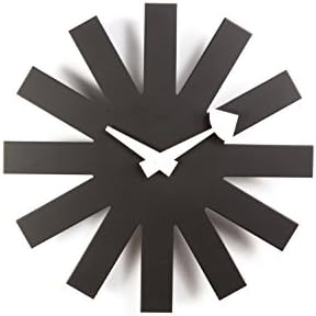 Stilnovo Asterisk Wall Clock, Black