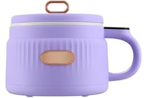 Portable Mini Electric Hot Pot, Multi-Function Cooker for, Travel-Friendly with Over-Heating Boil Dry Protection,for Frying E
