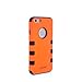 Splendid(TM); for iPhone 6/6s case, iPhone 6/6s Black and Orange Drop Protection Hybrid Triple Layer Tough Armor high Impact Defender Hard Plastic Soft Silicone Skin Cover case (Armor Orange i6)