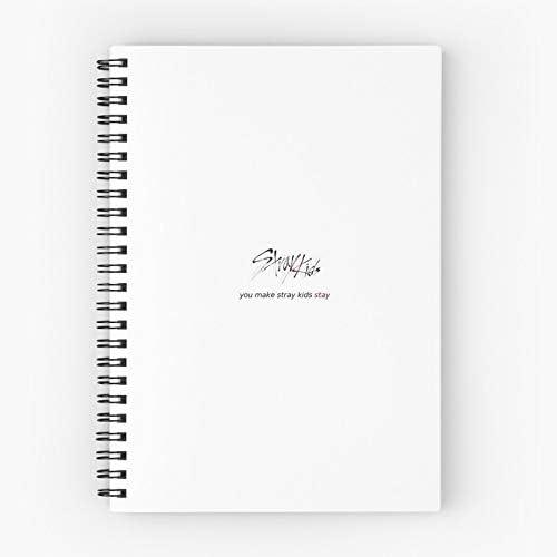 Bang Chan Han In Stray Jisung Jeongin Changbin Kids Cute School Five Star Spiral Notebook With Durable Print