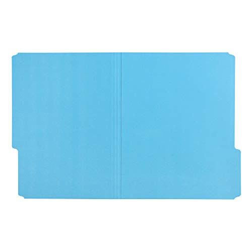 Amazon Basics File Folders, Letter Size, 1/3 Cut Tab, Blue, 36Pack