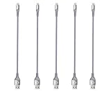 TT&C Short iPhone Cable Charger Sync and Charging Data Cord Compatible with iPhone 11/ Xs/Xs Max/Xr/X/8/8 Plus/7/6s/5c/5s/iPad Pro (Grey 1 feet 5-Pack)