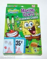 Nickelodeon Spongebob Squarepants Money Making Cents Learning Cards